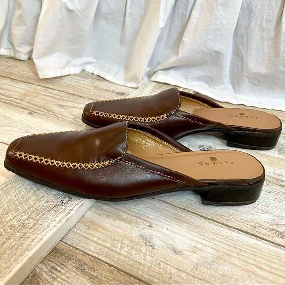 Pesáro Leather Mules - Picture 2 of 7